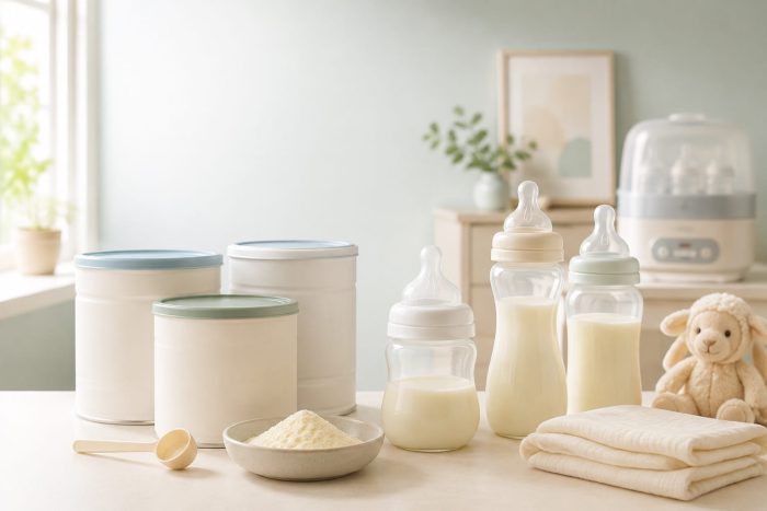 راهنمای خرید بهترین شیر خشک و شیشه شیر نوزاد